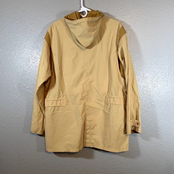 Just One Earth Joseph Abboud Small Trench Coat Jacket Tan Khaki Vintage Wind - Picture 2 of 8